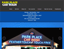 Tablet Screenshot of parkplacecarwash.com